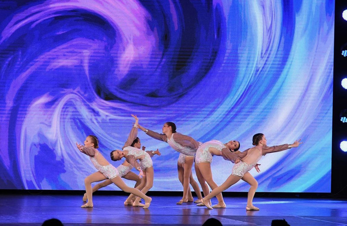 Rhythm and Soul competition team on stage