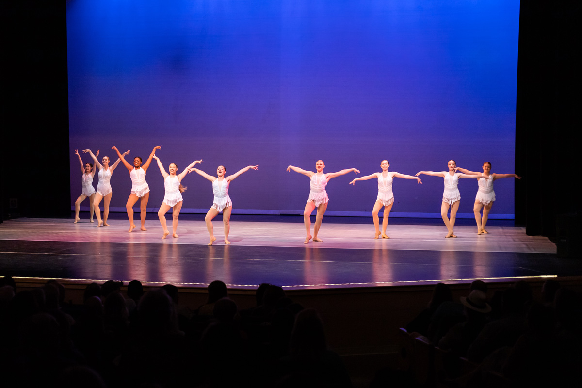 Rhythm and Soul dancers performing on stage